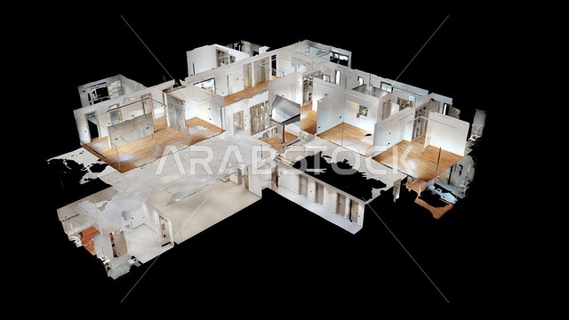 مخطط ثلاثي الأبعاد لشقة سكنية بتصاميم عصرية  جذابة، ديكورات رائعة، أثاث منزلي راقي، تصاميم فخمة و جميلة، شقق سكنية سياحية، أوتيل ، فنادق فاخرة، شقة داخلية فاخرة مفروشة، تصميم معماري هندسي حديث