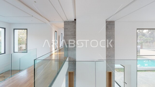  التصميم الحديث من الداخل لمنزل كبير فاخر, ديكورات داخليه فخمه حديثه, الهندسه المعماريه العصريه لأحد المباني السكنيه , منازل فاخره