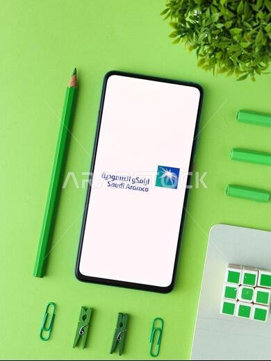 Assam, india - Augest 2, 2020 : Saudi Aramco a saudi arabian oil company logo.