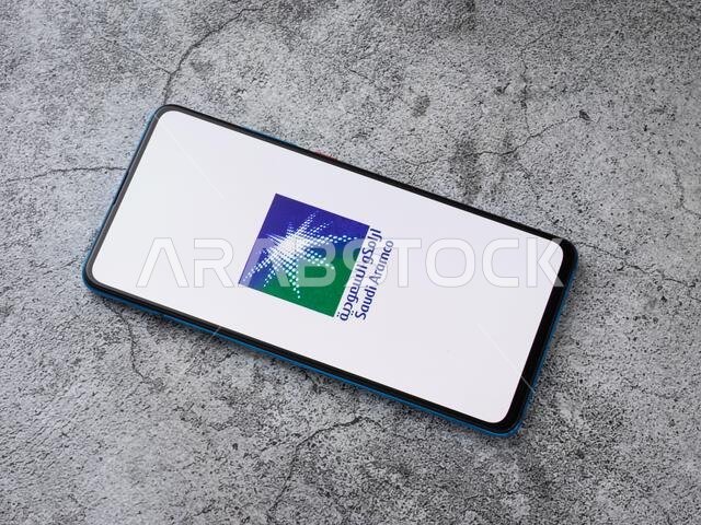 Assam, india - Augest 2, 2020 : Saudi Aramco a saudi arabian oil company logo.