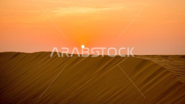 Sand dunes in United Arab Emirates,Abu Dhabi,Dubai,Middle East.