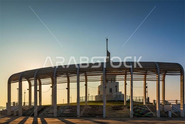 Wonderful morning view near Marjan island in Dammam Corniche -Saudi Arabia.