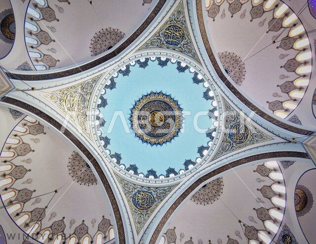 Arabic calligraphy design, design template, religious cursive text, Arabic Islamic motifs, Quranic verses, religious texts