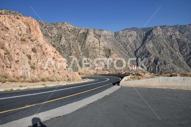 The highway of mountains, Asir region, Saudi Arabia