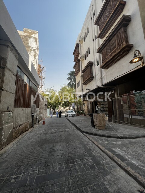 المدينة التاريخية في جدة بتصميم معماري عربي و إسلامي قديم ، أماكن سياحية تاريخية في المملكة العربية السعودية ، معالم تاريخية في جدة البلد ، مدينة جدة التاريخية ، المباني الأثرية في البلد التاريخي في مدينة جدة