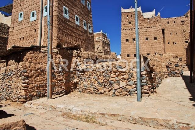 The arab village close Najran, Asir region, Saudi Arabia