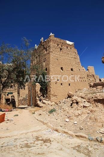 The arab village close Najran, Asir region, Saudi Arabia