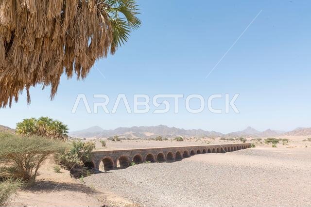 Viaduct of the old Hejaz Railway. Hadiyah, Saudi Arabia.