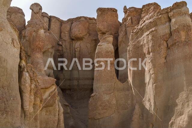 Natural formation of rocks and caves at Al Hasa eastern region of Saudi Arabia