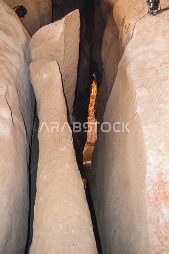 Natural formation of rocks and caves at Al Hasa eastern region of Saudi Arabia