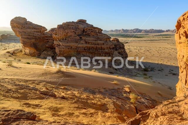 تشكيلات صخرية في وادي العلا التاريخي، المملكة العربية السعودية