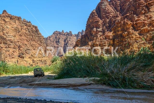 وادي الديسة. منطقة تبوك، المملكة العربية السعودية.