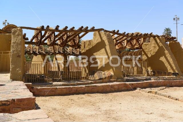 بئر الحجاج القديمة في تيماء، المملكة العربية السعودية.