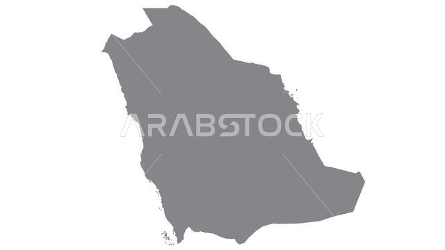 Saudi Arabia map with gray tone on  white background,illustration,textured , Symbols of Saudi Arabia,for advertising ,promote, TV commercial, ads, web