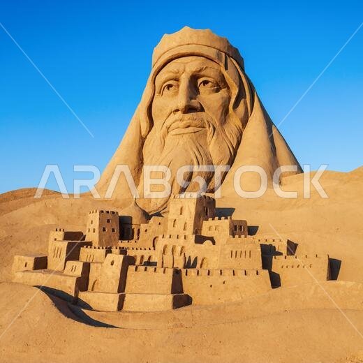 أنطاليا، تركيا - ١٢ سبتمبر ٢٠١٤: متحف ساندلاند أو متحف المنحوتات الرملية هو متحف مفتوح يقع على شاطئ لارا في مدينة أنطاليا بتركيا.