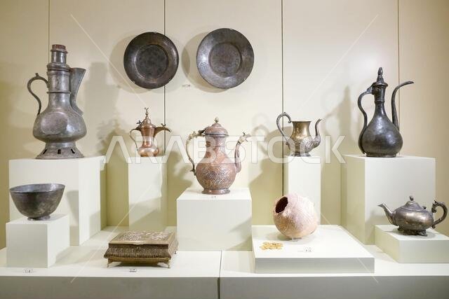 Antiques displayed at the National Museum, Riyadh, Kingdom of Saudi Arabia, Middle East. Photo taken on August 9, 2017.