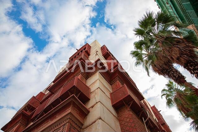 pictures of the old "Rawashin" wooden windows in the historic Jeddah homes Jeddah Saudi Arabia KSA