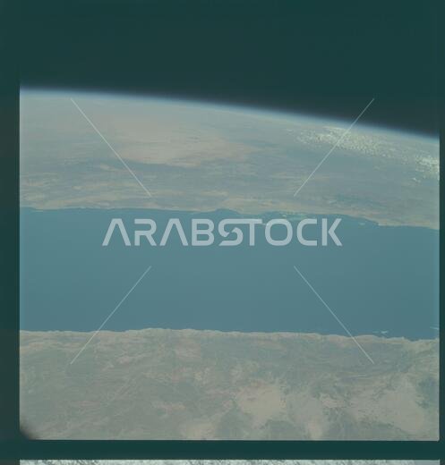 AS09-23-3604 - Apollo 9 - Apollo 9 Mission image - Earth Observation - Africa and Saudi Arabia; Scope and content:  The original database describes this as: Description: Oblique Earth Observation taken by the Apollo 9 crew. View is of Africa, the Red Sea and Saudi Arabia.  Film magazine was D,film type was SO-368 Ektachrome with 0.460 - 0.710 micrometers film / filter transmittance response and haze filter,80mm lens. Latitude was 26.00 N by Longitude 36.35 E, Overlap was 0%%, Altitude miles were