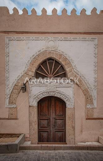 Historical old doors in the city of Jeddah, Saudi Arabia