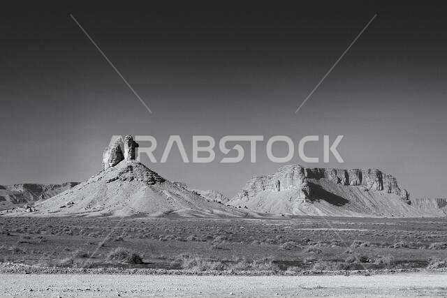 Butte and Mesa - southwest of Riyadh