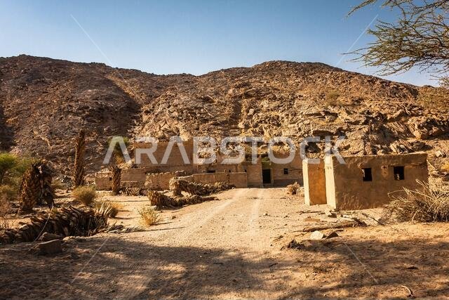 قرية مهجورة في وادي مسل، منطقة الرياض، المملكة العربية السعودية