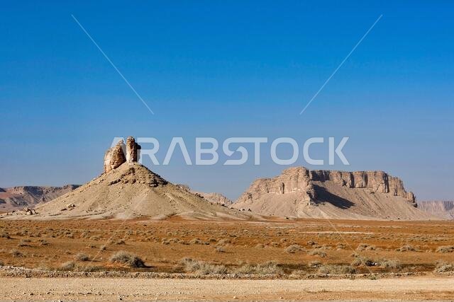 Butte and Mesa - southwest of Riyadh