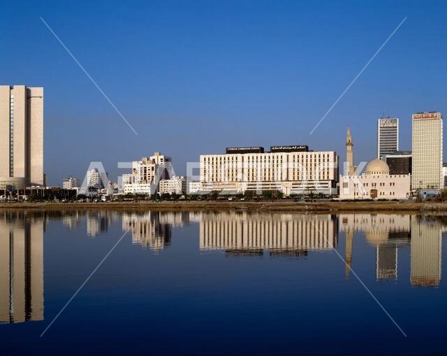 Jeddah Saudi Arabia City Scene and Reflection