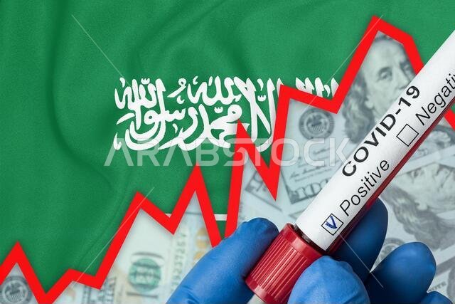 فيروس كورونا في السعودية. نتيجة فحص دم إيجابية على خلفية العلم. ارتفاع في عدد الإصابات. أزمة اقتصادية.