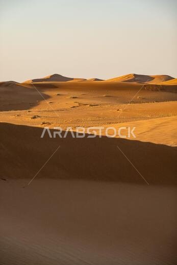 Scenic landscapes in Dubai desert on sunny day