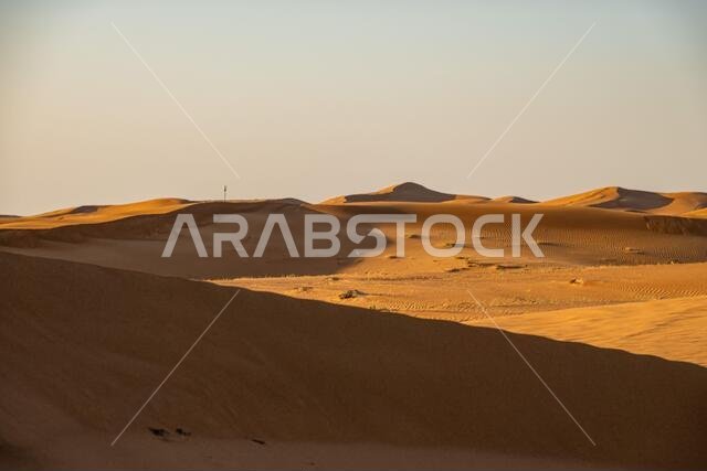 Scenic landscapes in Dubai desert on sunny day