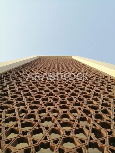 Modern Arabesque pattern background. Associated with ancient Islamic civilization the beautiful design features repetitive geometric forms or shapes.