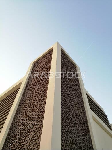 Modern Arabesque pattern background. Associated with ancient Islamic civilization the beautiful design features repetitive geometric forms or shapes.
