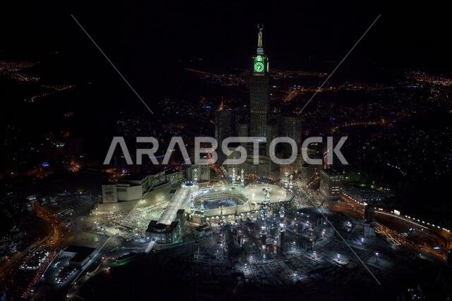 أبراج البيت، المملكة العربية السعودية، المسجد الحرام بمكة المكرمة وبرج الساعة الملكي