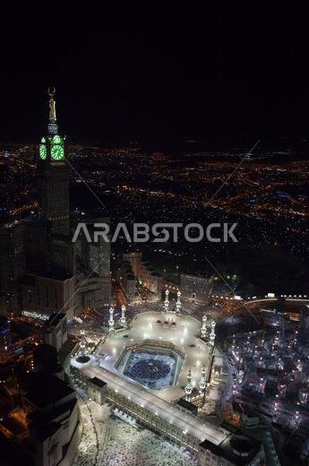 Abraj Al Bait, Saudi Arabia, Makkah Grand mosque and the Royal Clock Tower