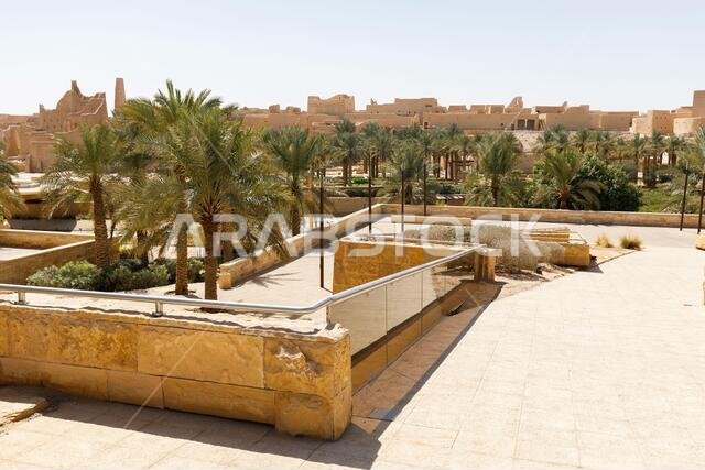 الرياض، المملكة العربية السعودية، 14 فبراير 2020: حي الدرعية التاريخي في الرياض بالمملكة العربية السعودية