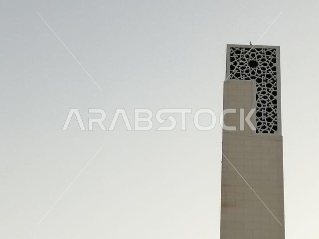 Modern Arabesque pattern background. Associated with ancient Islamic civilization the beautiful design features repetitive geometric forms or shapes.