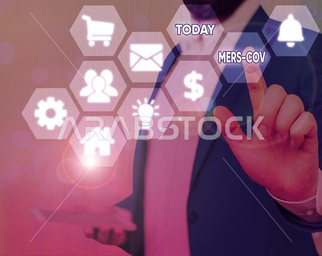 نص مكتوب بخط اليد، صورة تجارية تُظهر مرض الجهاز التنفسي الفيروسي الذي تم الإبلاغ عنه لأول مرة في المملكة العربية السعودية. نص مكتوب بخط اليد، صورة تجارية تُظهر مرض الجهاز التنفسي الفيروسي الذي تم الإبلاغ عنه لأول مرة في المملكة العربية السعودية.