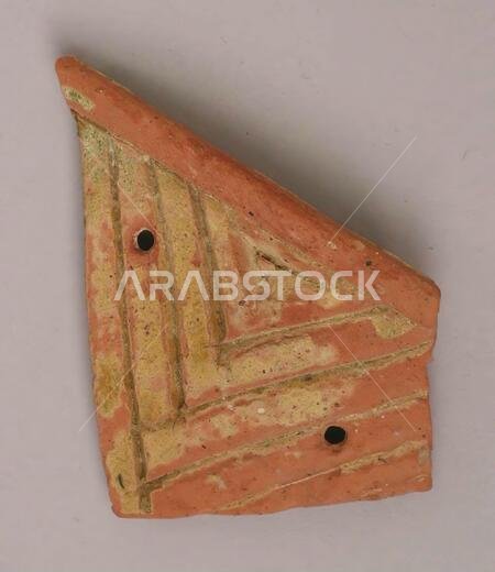 Fragment, probably 11th century, Found Saudi Arabia, Dhahran, Earthenware; glazed, Ceramics