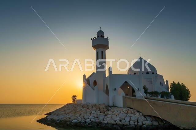 Beautiful Al Khobar Corniche Masjid Morning view -Saudi Arabia.