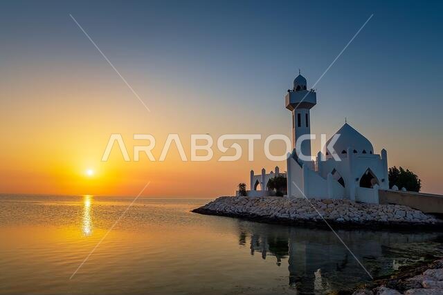 Beautiful Al Khobar Corniche Mosque Saudi Arabia