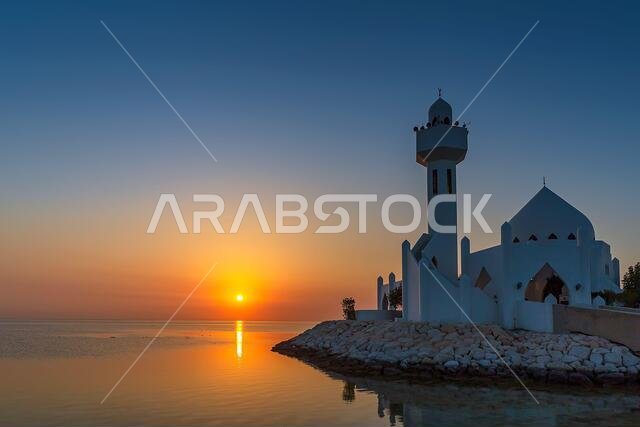 Beautiful Al Khobar Corniche Mosque Saudi Arabia