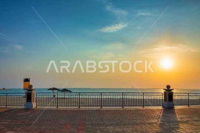 Morning view of Fanateer Beach -Saudi Arabia