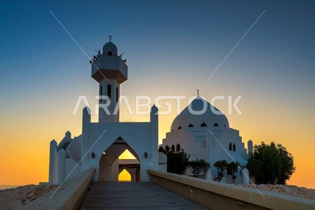 Beautiful Al Khobar Corniche Masjid Morning view -Saudi Arabia.
