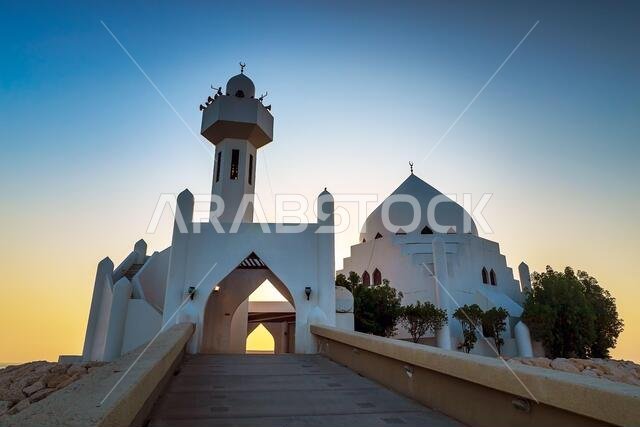 Beautiful Al Khobar Corniche Masjid Morning view -Saudi Arabia.