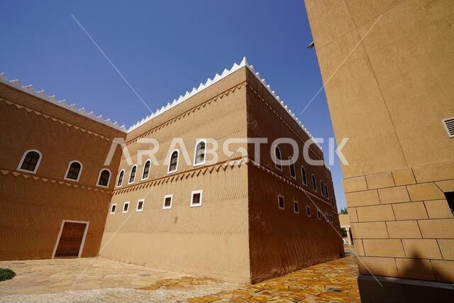 Riyadh - Riyadh / Saudi Arabia - March 07  2020: View of The Murabba Palace Qasr al Murabba is Historic Building