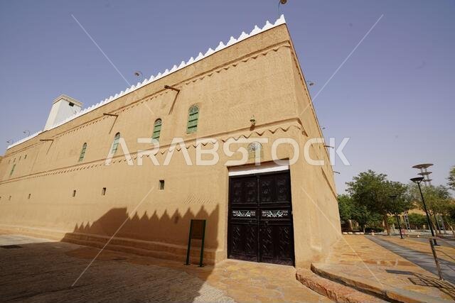 Riyadh - Riyadh / Saudi Arabia - March 07  2020: View of The Murabba Palace Qasr al Murabba is Historic Building