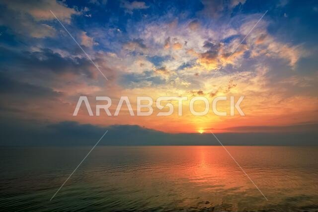 Beautiful sunrise view in Al khobar Saudi Arabia