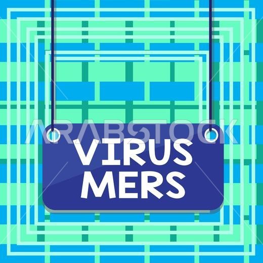 Text sign showing Virus Mers. Business photo showcasing viral respiratory illness that first reported in Saudi Arabia Board color background plank att