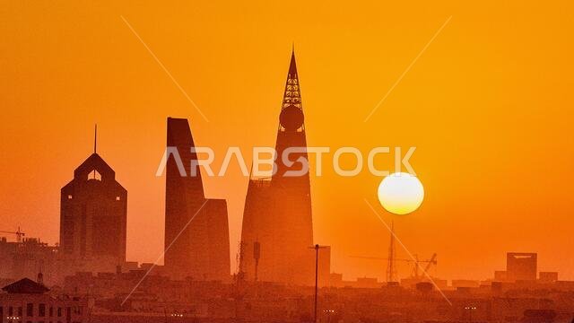 شروق الشمس فوق الرياض