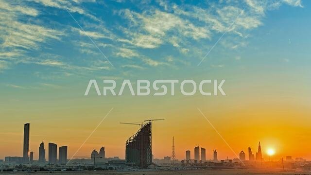 شروق الشمس فوق الرياض